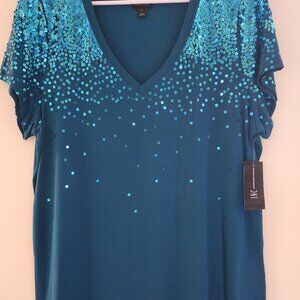 Teal Sparkle Tee